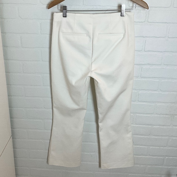 NWT Ecru Ankle Sailor Trousers Pants Off-White/Vanilla/Cream Flare Sz 4 or 6 - Picture 9 of 13